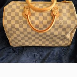 100% AUTHENTIC Lv Speedy Azure 30