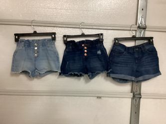 Three pair of girls shorts, size 10