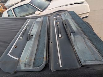 El Camino GMC Caballero blue original door panels