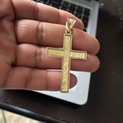 10k gold cross Pendant 