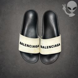 Balenciaga Pool Slide Sandal Mens US 11 Rubber 3D 565826