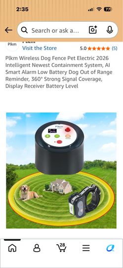 Plkm Wireless Dog Fence Containment System