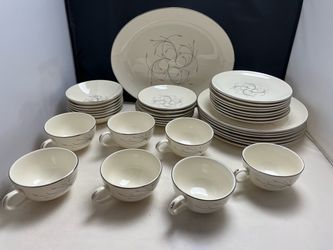Vintage 1950’s Homer Laughlin 37 Piece China - Rhythm Capri LIKE NEW!