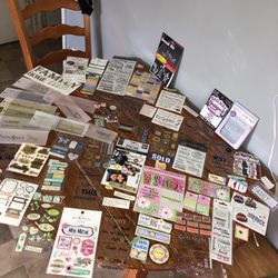 Bundle Of FAMILY/HOME Scrapbook Stickers 