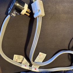 3 Prong plus 125V double Male extension cord