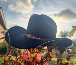Black Felt like  Cowboy Hat