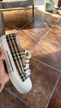 Burberry check sneakers