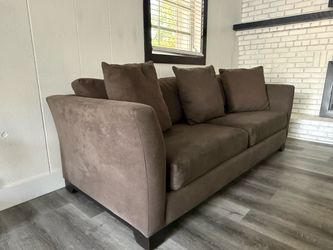 Gray Sofabed with Pillows