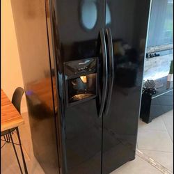 Black refrigerator