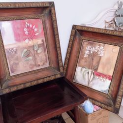 2 - 31”x27” Huge Renaissance Welded Metal Frames Paintings By Silvia Vassileva