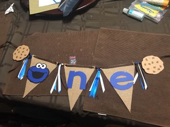 Cookie Monster number one banner