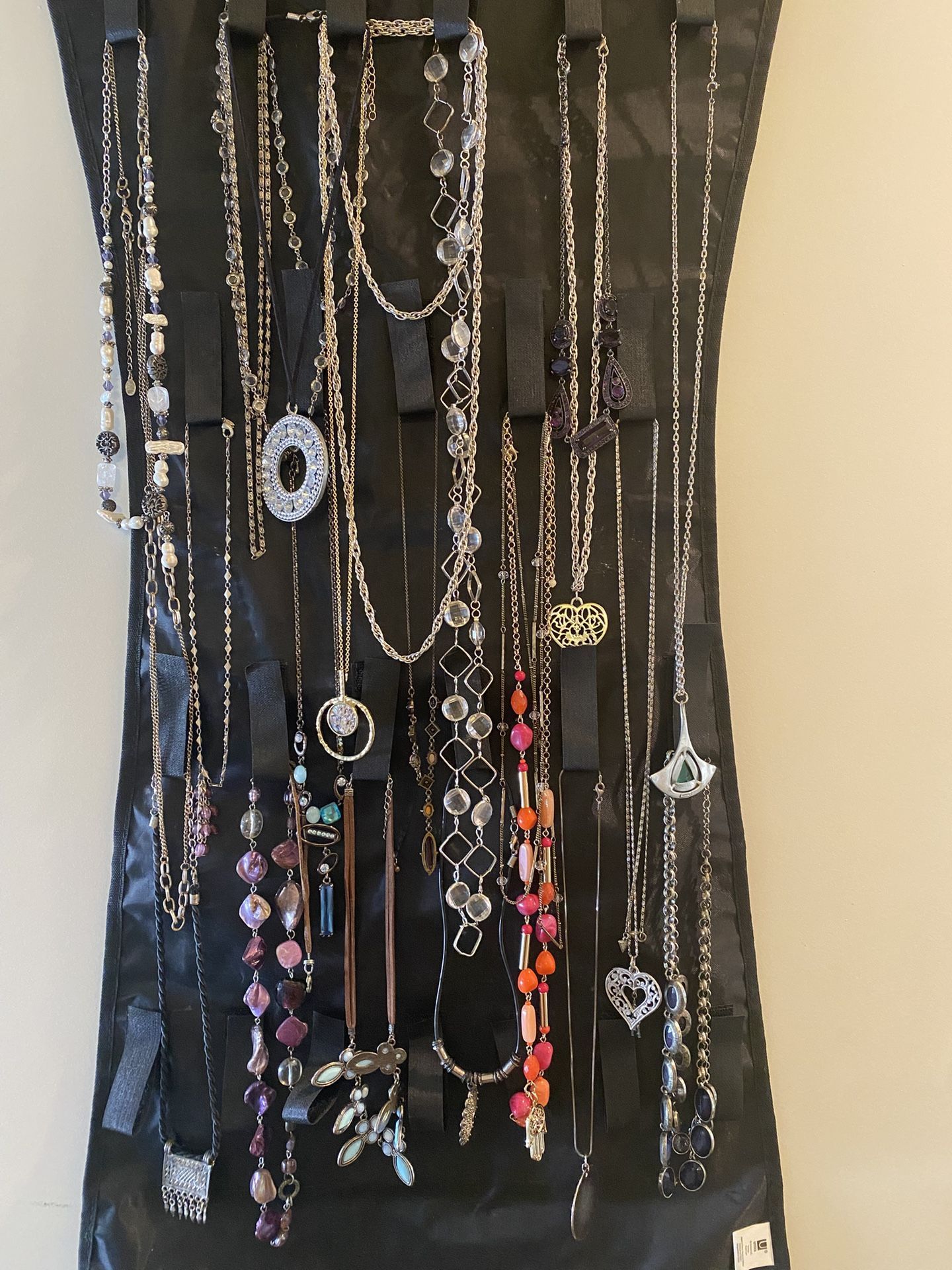 22 Necklaces + 40 Pairs Earrings + Holder
