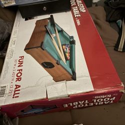 Totes Table Top Pool Table 