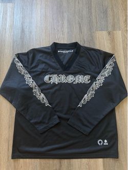 CHROME HEARTS STADIUM MESH L/S JERSEY BLACK