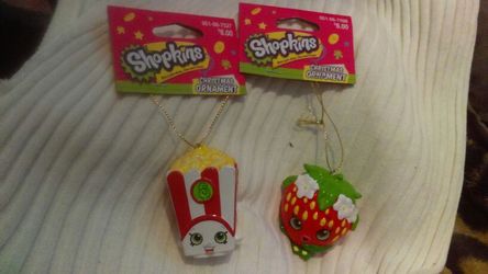 Shopkins 2 pack Christmas ornaments