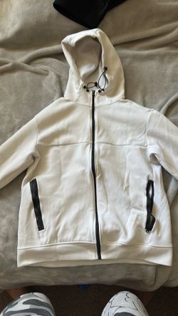 White and Black Zara zip up