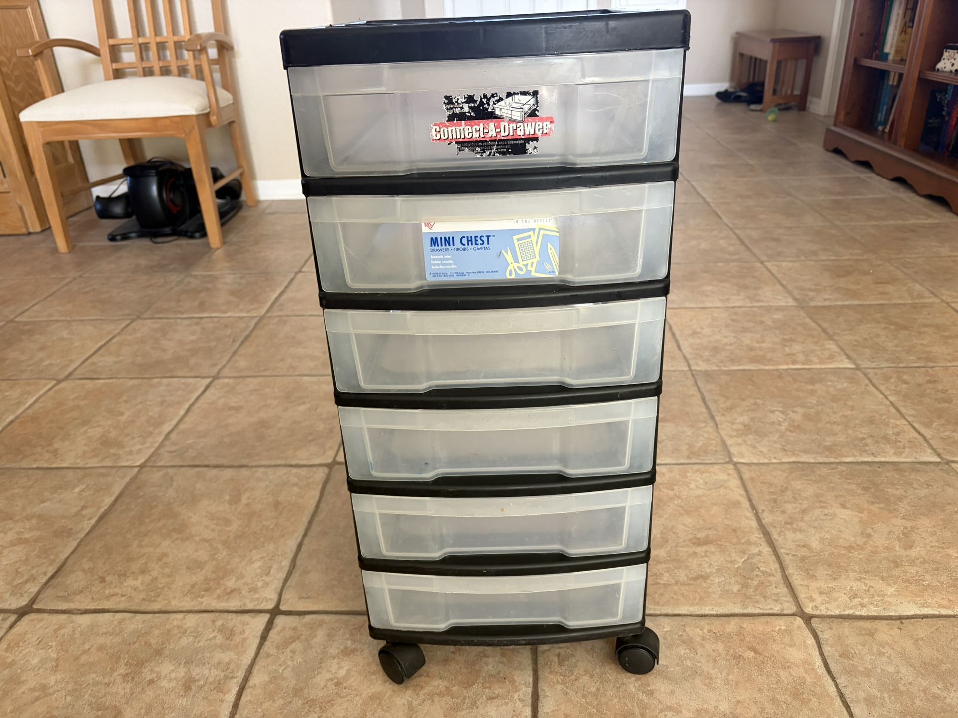 6 Drawer Storage Cart