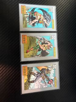 DC Comics 1991 Hero Heritage Hawkman Identikit Trading Card Lot 3 #110-112