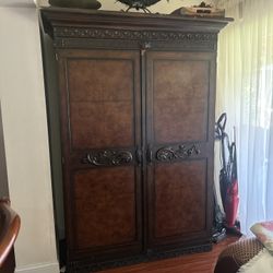 Solid Wood Armoire - Excellent Condition