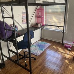 Loft Bed With Desk -120