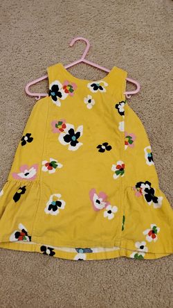 2T yellow corduroy dress