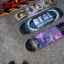 4 Skateboards And Extra Grip Tape