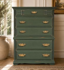 Awesome shabby distressed solid wood dresser