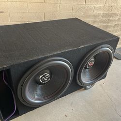 Mrmusicman 2-18 inch subwoofers in big box / 8000RMS watts - $1400