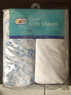 Baby crib sheet 100% cotton set of 2 ...!!!