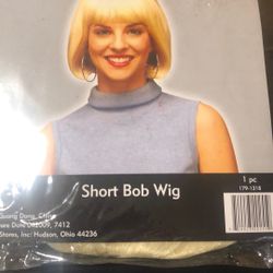 Halloween Blonde Bob Wig