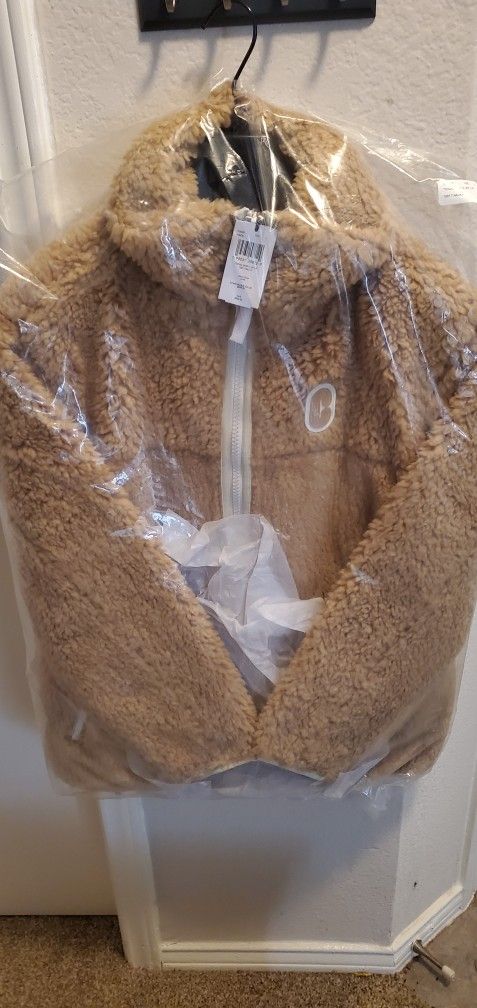 Coach Tan Sherpa Jacket