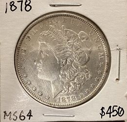 1878P Morgan Silver Dollar