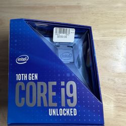 Intel Core I9-10900k Comet Lake