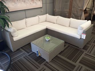 4pc Patio Sectional Set