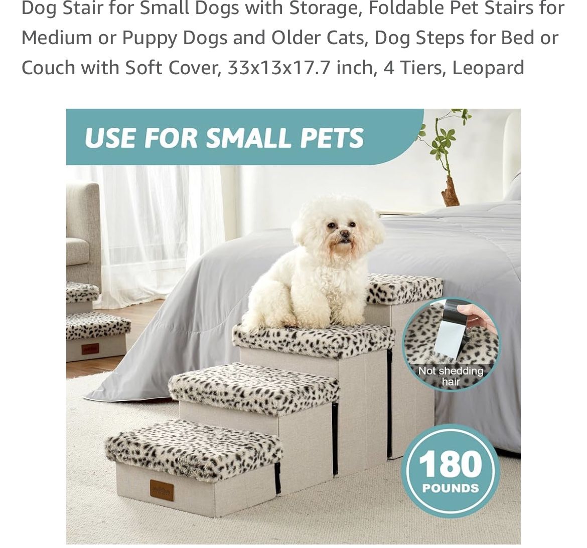 Dog Stairs For Small Dogs With Storage Space