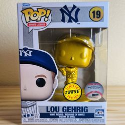 NY Yankees CHASE Lou Gehrig Gold Funko Pop!