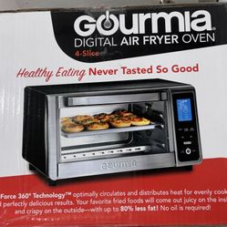 **Gourmia 4-Slice Digital Air Fryer Oven - New in Box, $45