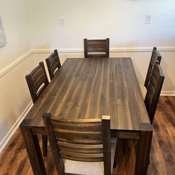 Six chairs Dining table