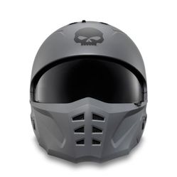 PilotII  2 In 1 Willie G Skull Helmet- Matte Gunship Grey