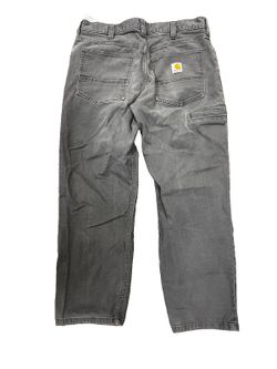 Carhartt Pants Mens 34x28 ) Relaxed Fit Straight Rigby Canvas Work