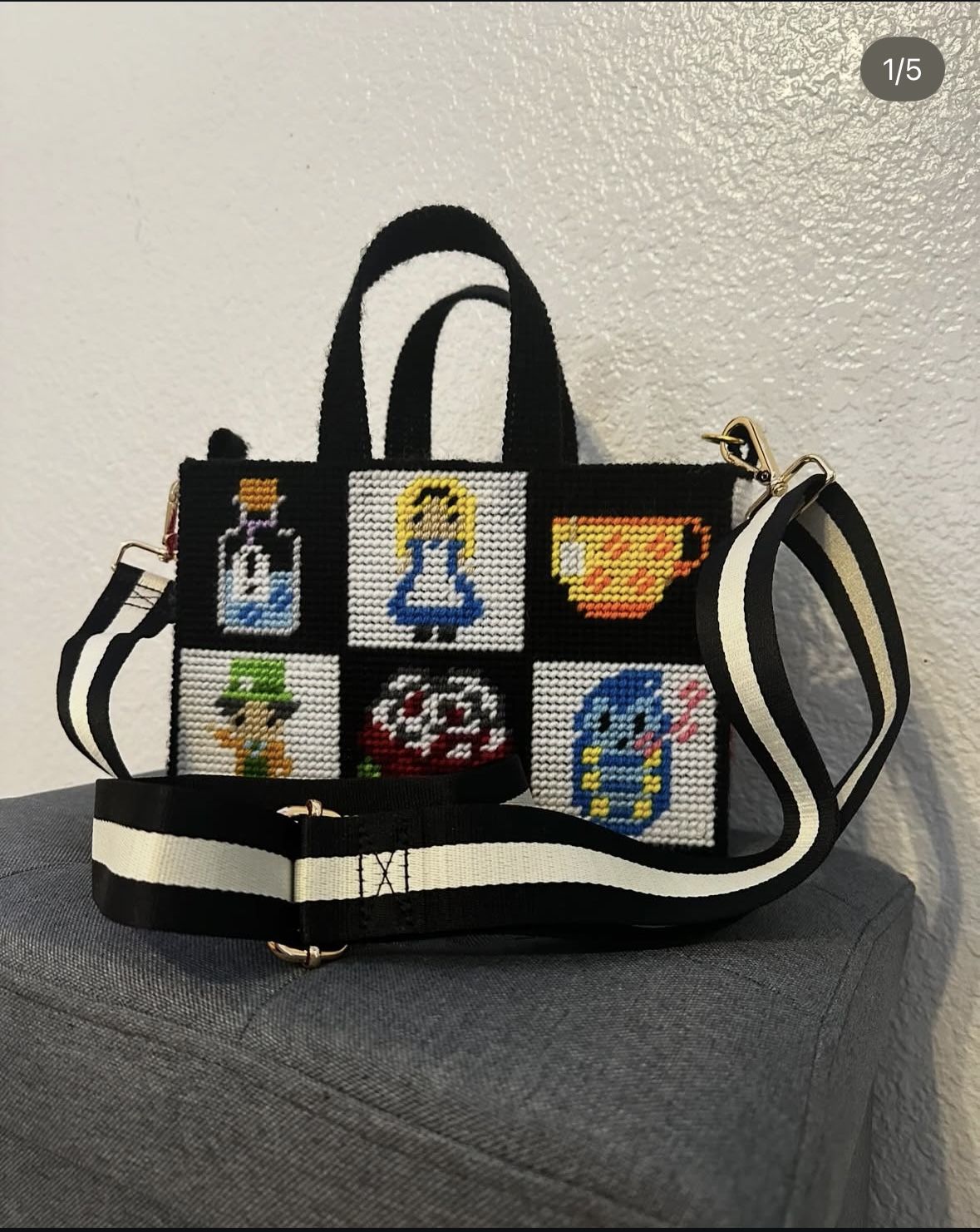 Alice In Wonderland Hand Made Purse