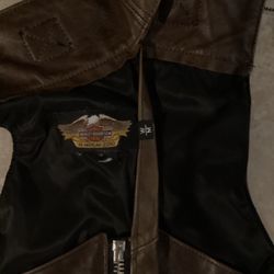 Harley Davidson Brown Leather Chaps 