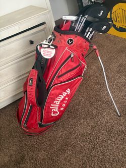 Callaway x16 irons. With odessey putter and extras