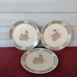 VTG Lenox Temper-Ware Sonata set (3) 10.25" Dinner Plates Made in U.S.A.