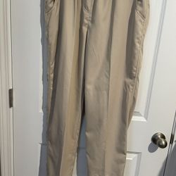 C D Petites Size PXL Tan Pants Two Front Pockets. 