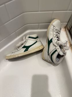 Diadora Game L High Waxed Sneakers – Women’s Size 6.5 (White/Fogliage)