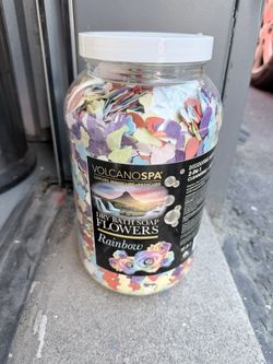 Dry bath soap flowers