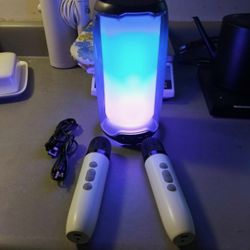 Bluetooth Speakers,Portable Karaoke Machine, Bluetooth Karaoke Speaker w/2 Bluetooth Microphones