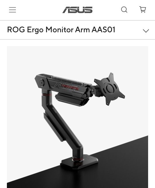 ROG ERGO MONITOR ARM GAMING