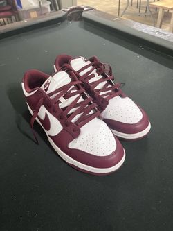 Nike Dunks Low Burgundy White